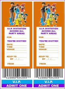 Free Pokemon Party Invitation Template