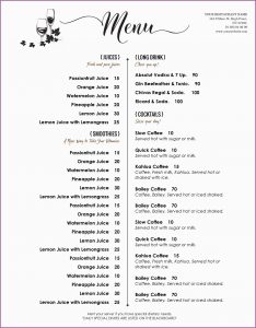 Free Printable Bakery Menu Templates