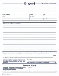 Free Printable Bid Proposal Template