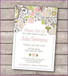 Free Printable Bridal Shower Invitation Templates For Word