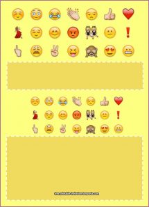 Free Printable Emoji Birthday Invitation Templates