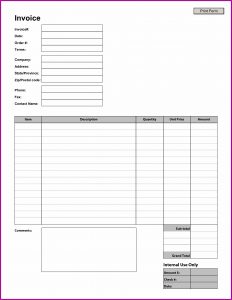 Free Printable Invoice Templates