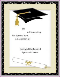 Free Printable Kindergarten Graduation Invitation Templates