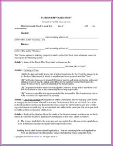 Free Printable Will And Trust Forms