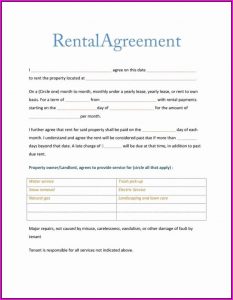 Free Rental Agreement Contract Template