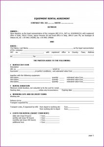 Free Rental Agreement Form Template