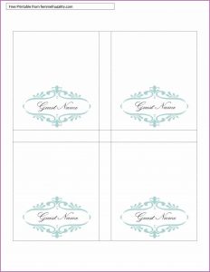 Free Reserved Table Tent Template