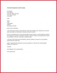 Free Resignation Letter Template Download