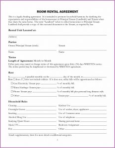 Free Room Rental Lease Agreement Template