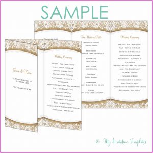 Free Rustic Wedding Program Templates
