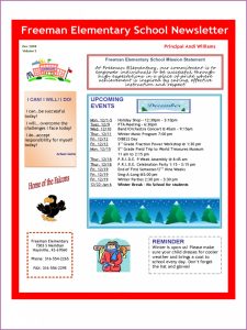 Free School Newsletter Templates Download