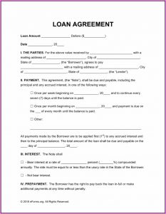 Free Simple Loan Agreement Template Uk Word