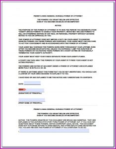 Free Texas Durable Power Of Attorney Forms To Print