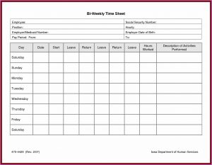 Free Weekly Timesheet Template Word