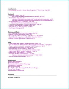 Freelance Makeup Artist Resume Template