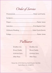 Funeral Service Template Uk Free