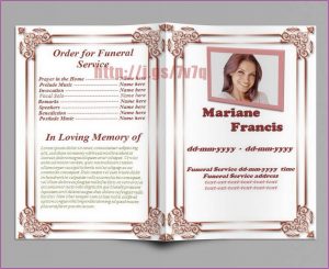 Funeral Service Template Word Free
