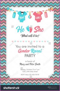 Gender Reveal Invitation Template