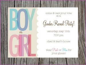 Gender Reveal Invitation Templates Free