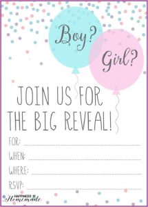 Gender Reveal Templates