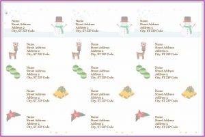 Gift Label Templates Christmas