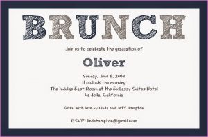 Graduation Brunch Invitation Template