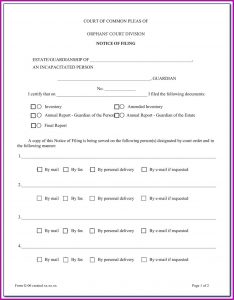 Guardianship Forms Pennsylvania