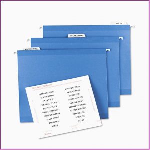 Hanging Folder Tab Template Free