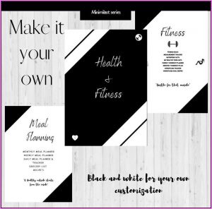 Health And Fitness Journal Template