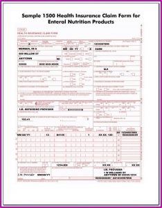 Health Insurance Claim Form 1500 Instructions