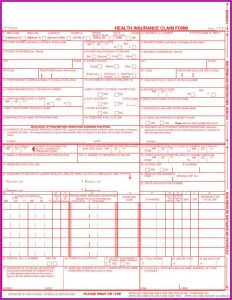 Health Insurance Claim Form 1500 Template