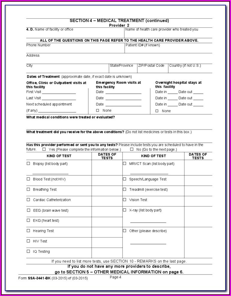 Help Filling Out Social Security Disability Forms