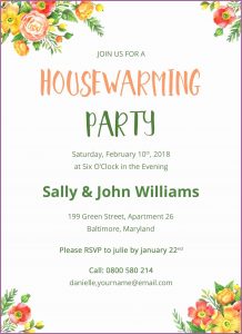 Housewarming Invitation Templates India