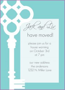 Housewarming Party Invitation Format