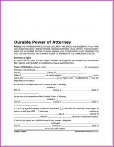 How To Complete A Durable Power Of Attorney Form