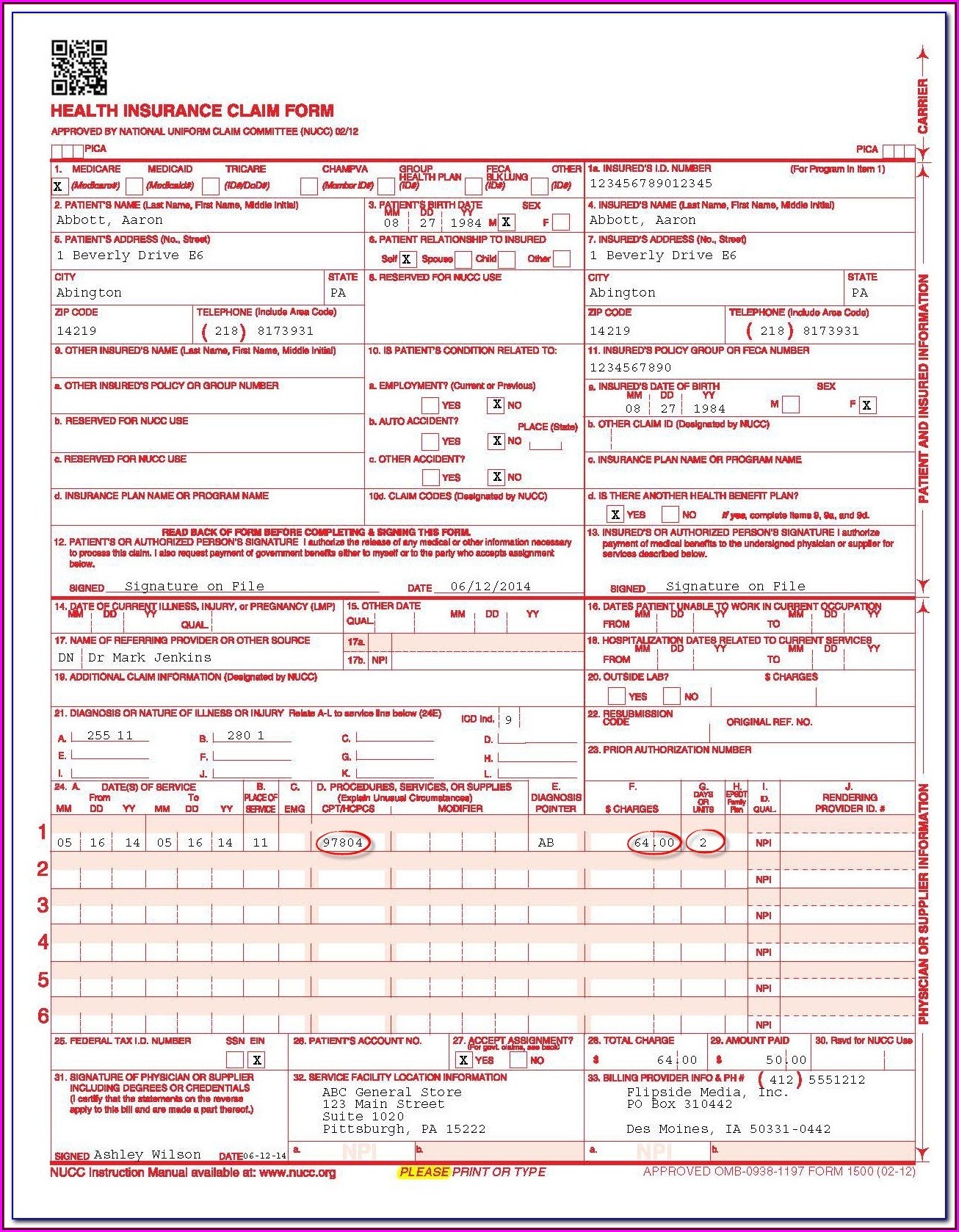 How To Fill Out A Cms 1500 Form Correctly