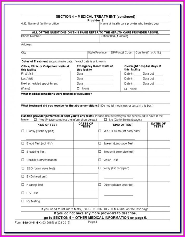 How To Fill Out Social Security Disability Forms