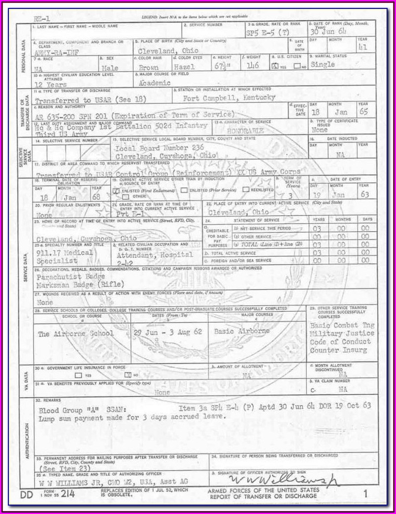 How To Get A Military Dd214 Form