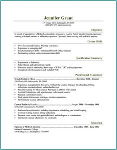 How To Write A Medical Assistant Resume