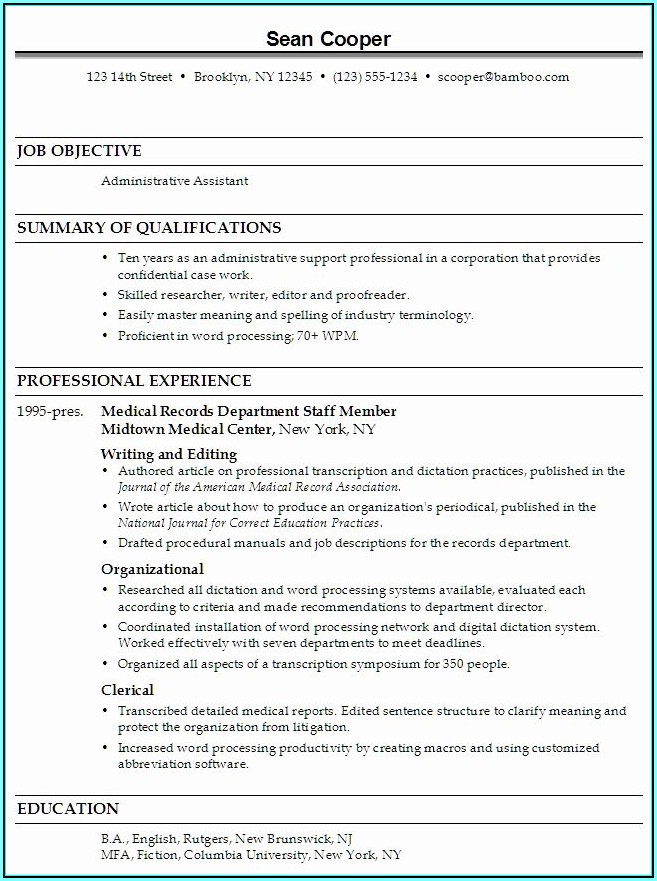 How To Write A Medical Office Assistant Resume