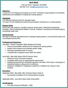 Hvac Resumes Online