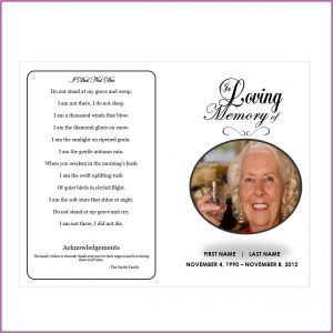 In Loving Memory Template Psd