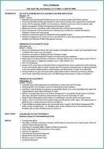 Incident Management Resume Sample India