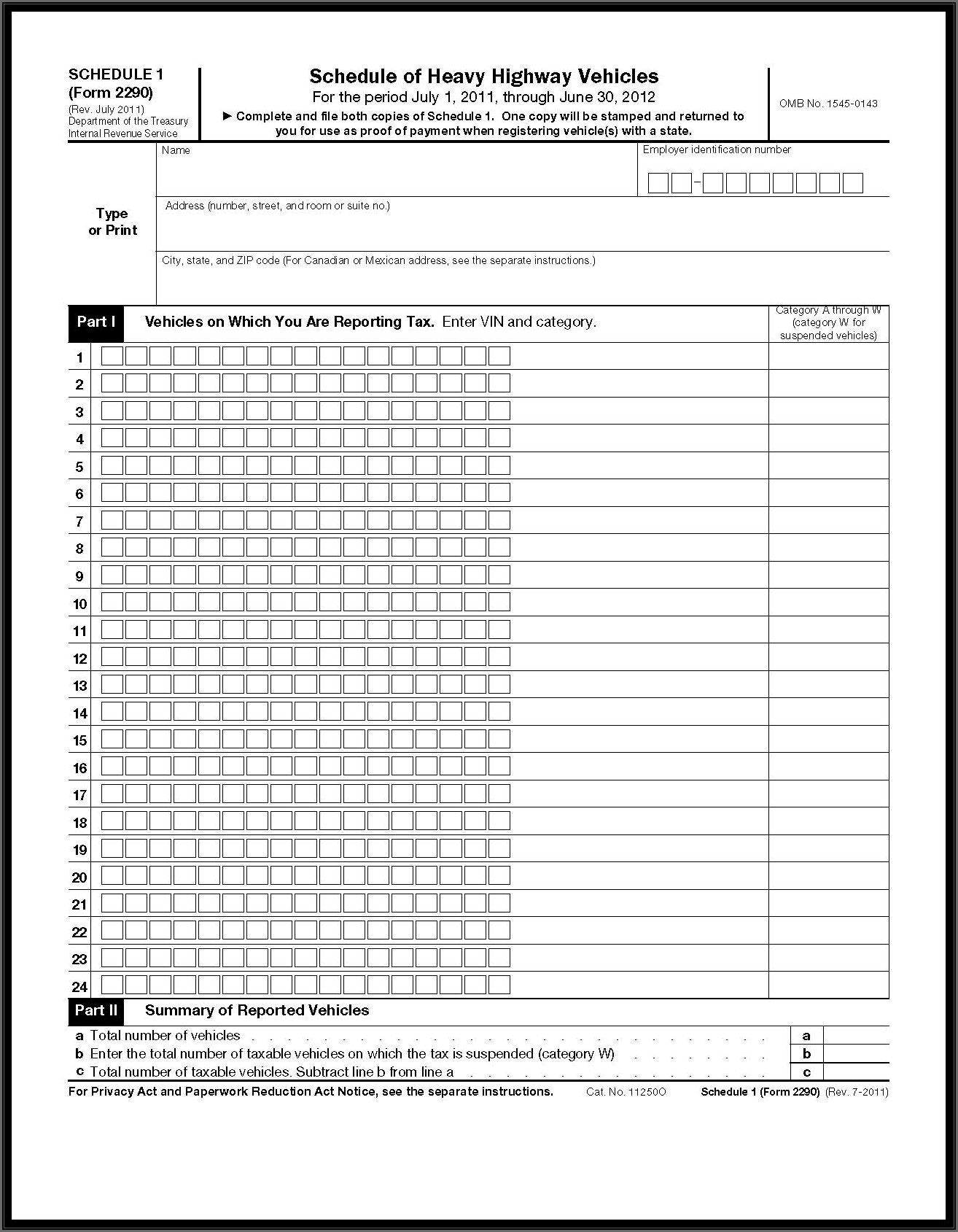 Instructions For Form 2290 For 2018