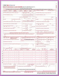 Insurance Claim Form 1500 Fillable