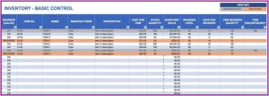 Inventory Tracking Excel Template