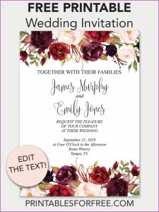Invitation Templates Free Download Word