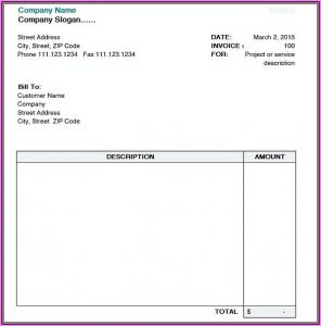 Invoice Template Open Office