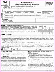 Irs W 9 Fillable Form Free