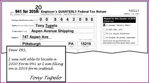 Irs.gov Form 941 Amended